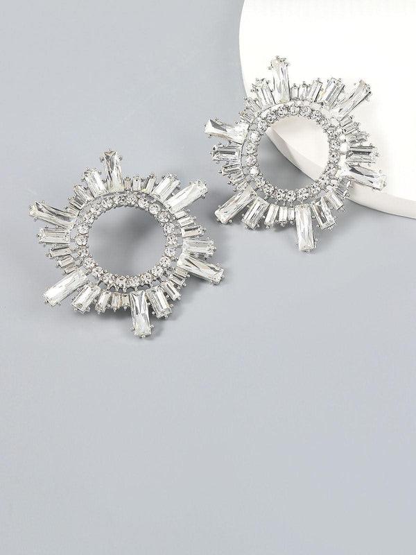 Anisa Crystal Hoop Earrings - Mew Mews