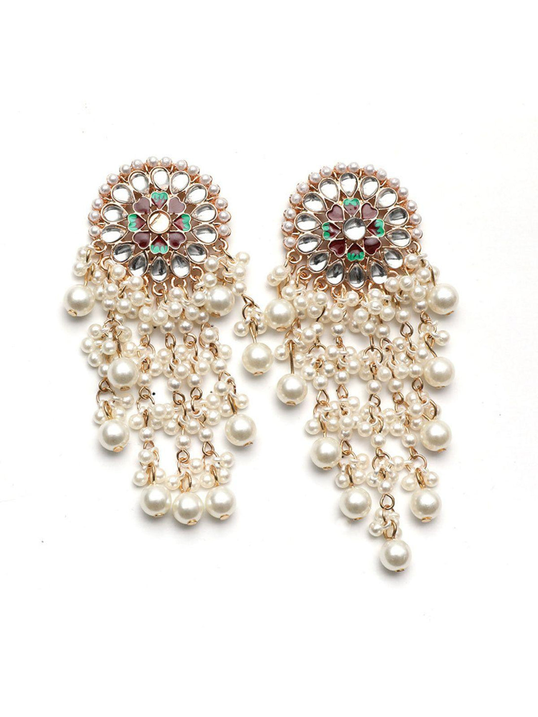 Brioni Pearl Fringe Earrings - Mew Mews Fashion