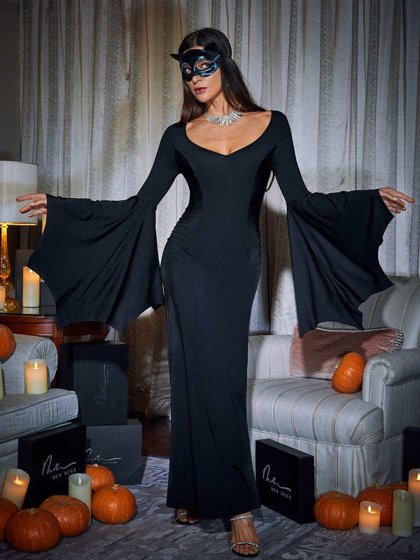 Mavis Bat Wing Sleeve Maxi Sleeve - Mew Mews