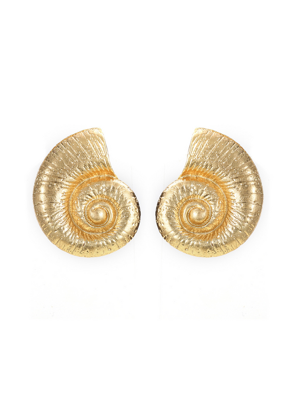 Pamela Metallic Conch Earrings