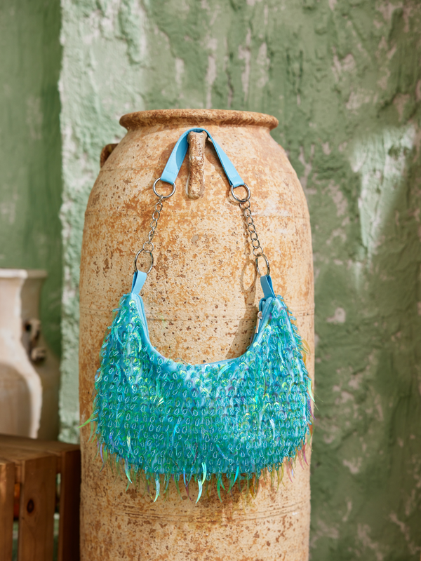 Perkins Fringe Embellished Bag