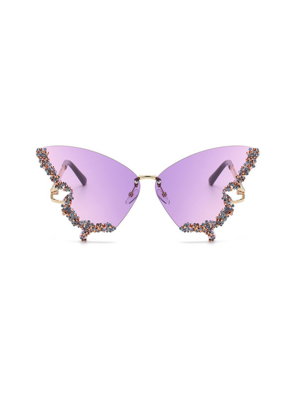 Tierney Butterfly Crystal Sunglasses